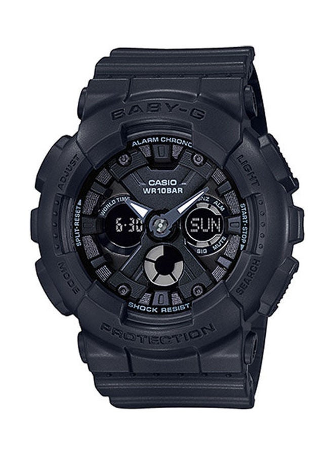 كاسيو ساعة يد رقمية وبعقارب بسوار من الراتينج طراز BA-130-1A2DR للنساء - Image 1