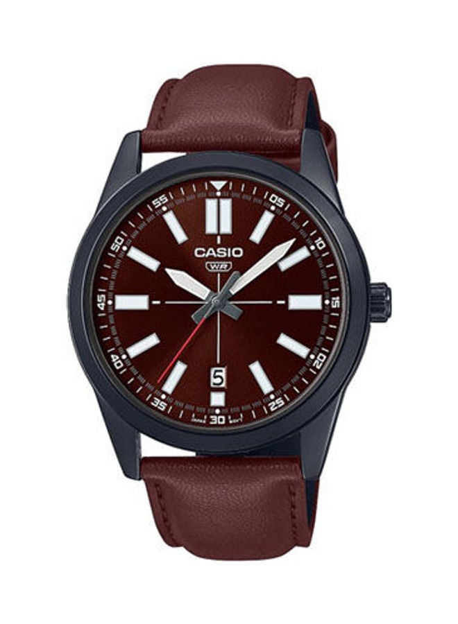 كاسيو ساعة أنالوج جلدية للرجال MTP-VD02BL-5EUDF للرجال - Image 1