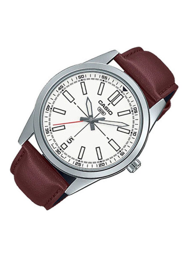 CASIO - Men's Leather Analog Watch MTP-VD02L-7EUDF - Image 1