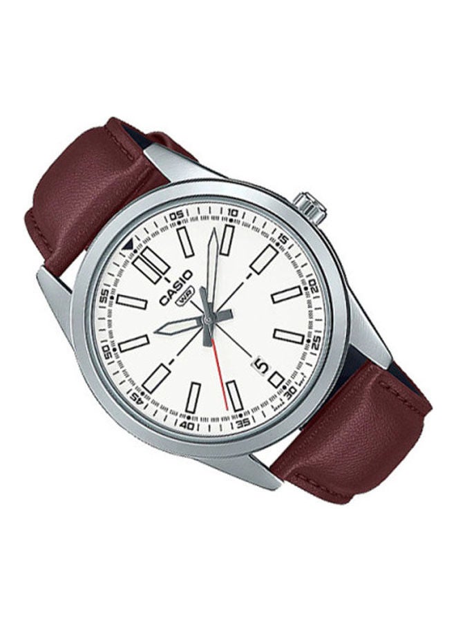 CASIO - Men's Leather Analog Watch MTP-VD02L-7EUDF - Image 1