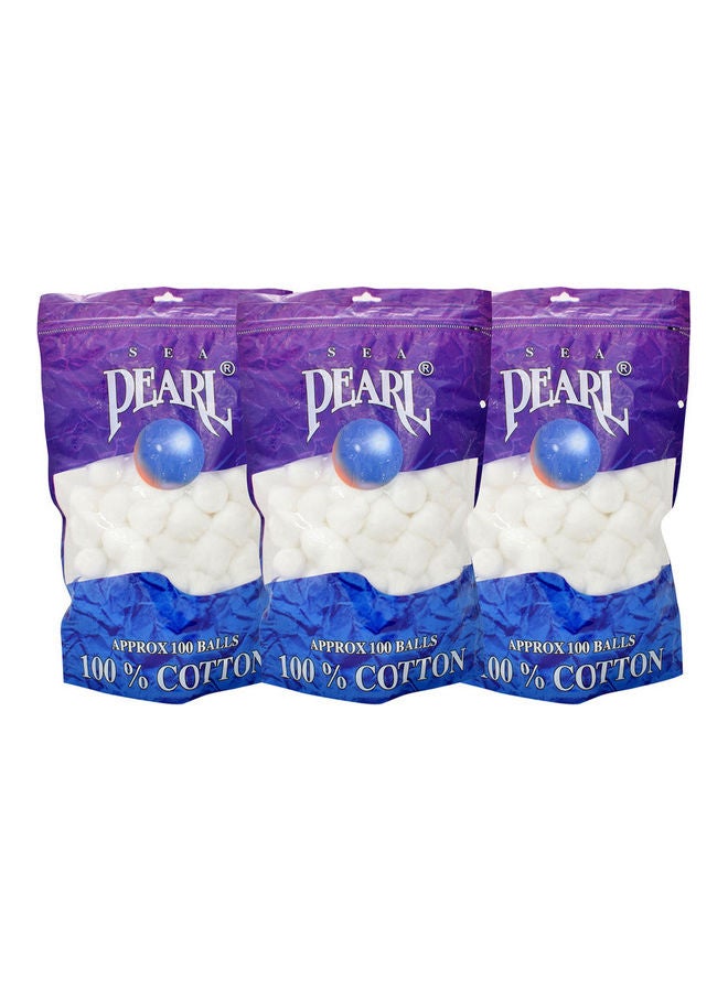 Sea Pearl Cotton Balls White 87grams 