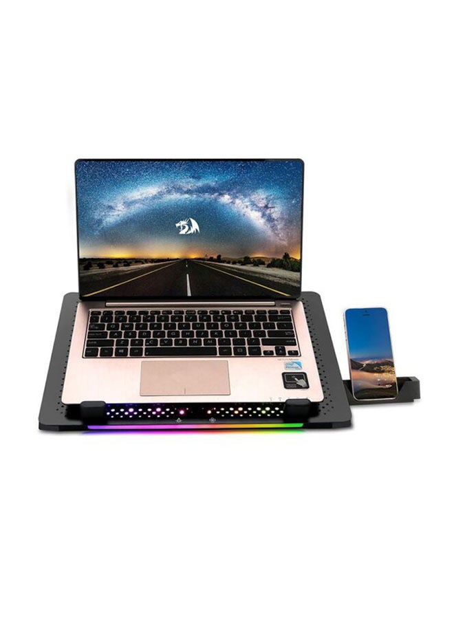 ماركة غير محددة - Gcp500 Ivy Gaming Laptop Rgb Cooling Pad - 5 مراوح هادئة -12-15.6 بوصة - 2*Usb - Image 1