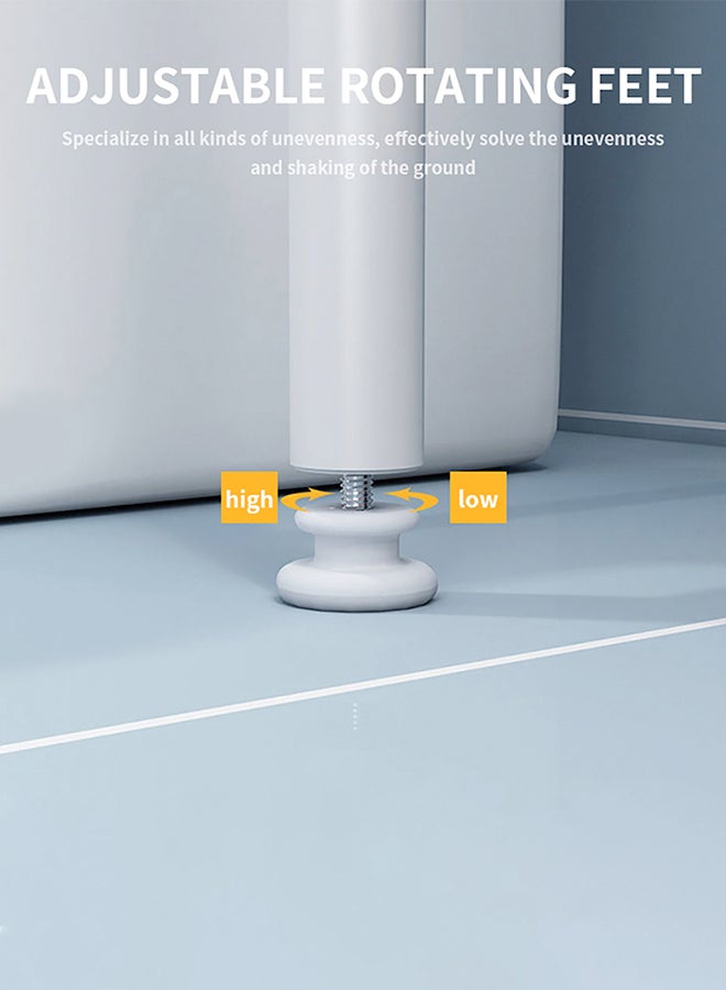 Generic 3-Tier Bathroom Toilet Shelf White 160x25x50cm  - Image 3