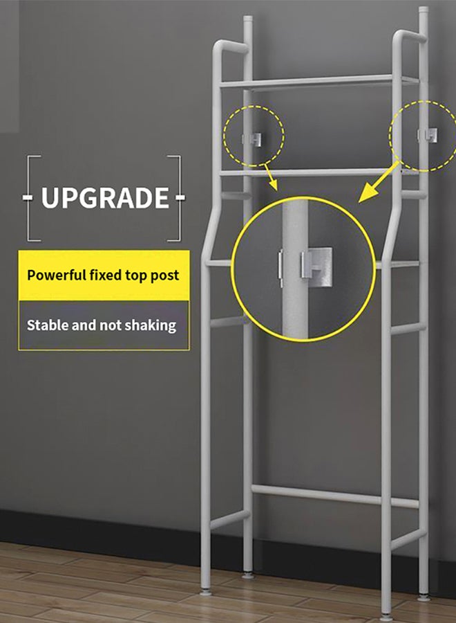 Generic 3-Tier Bathroom Toilet Shelf White 160x25x50cm  - Image 4
