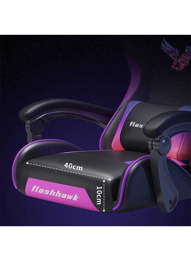 Flash Hawk Gaming Chair Gradient  Black 82x59x32cm Black 82x59x32cm  - Image 5