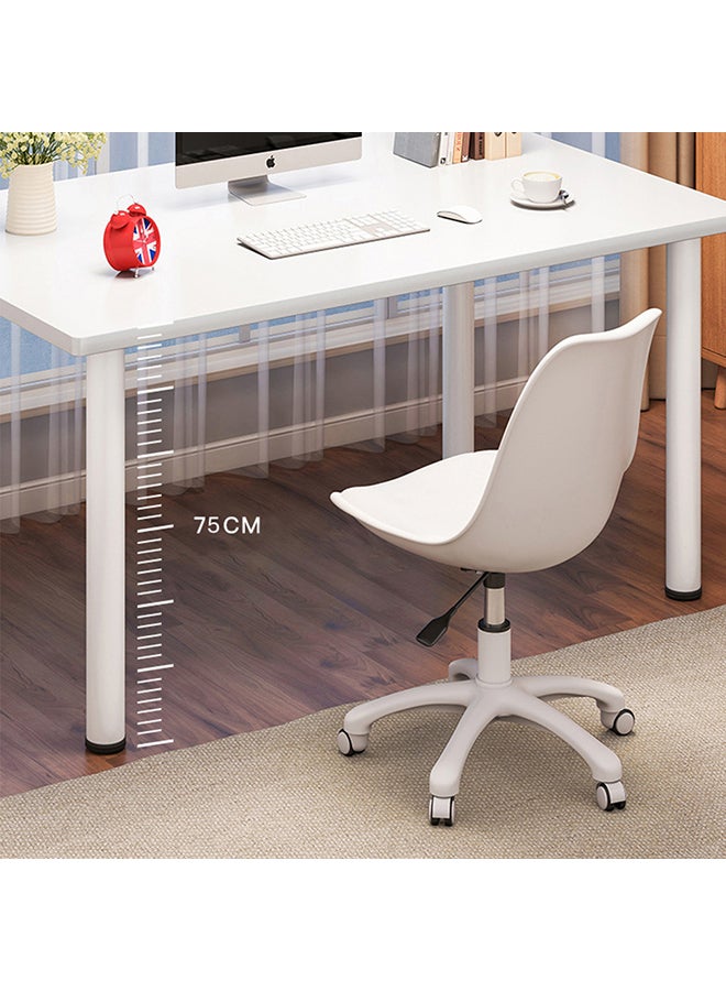 Sharpdo Computer Home Study Desk White/Black 80x75x40cm - Image 2