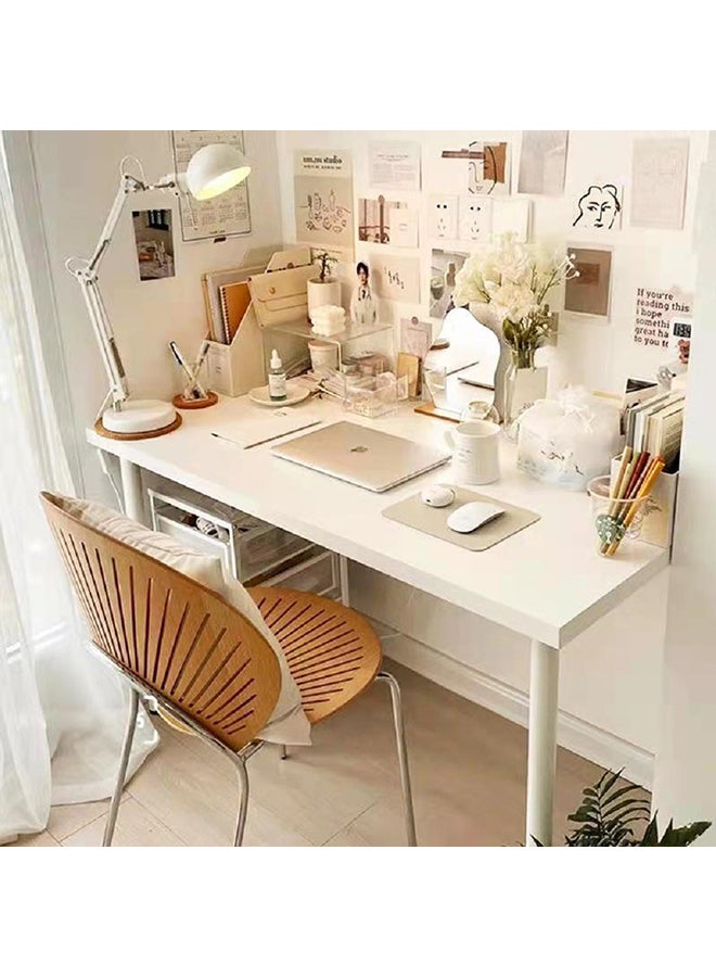 Sharpdo Computer Home Study Desk White/Black 80x75x40cm - Image 5