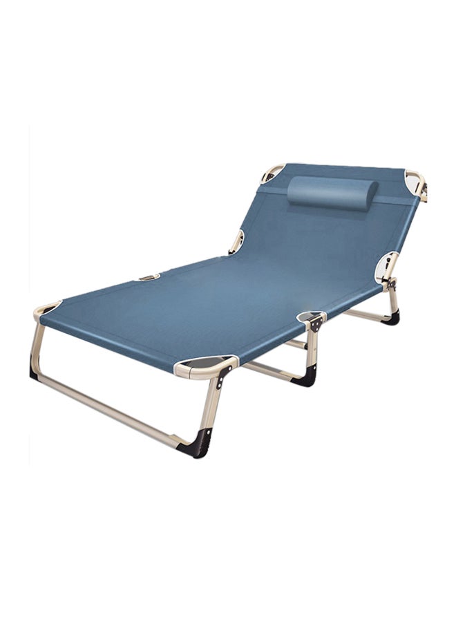 Sharpdo - Folding Bed Recliner Grey Cyan 193x30x75cm - Image 1