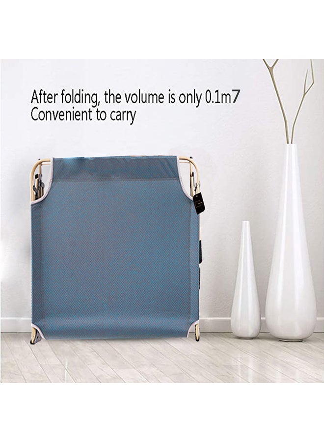 Sharpdo - Folding Bed Recliner Grey Cyan 193x30x75cm - Image 1