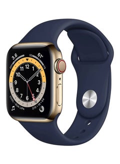 Replacement Strap Watchband For Apple Watch Series 7 45mm / 6 / SE / 5 / 4 44mm / 3 / 2 / 1 42mm Navy Blue