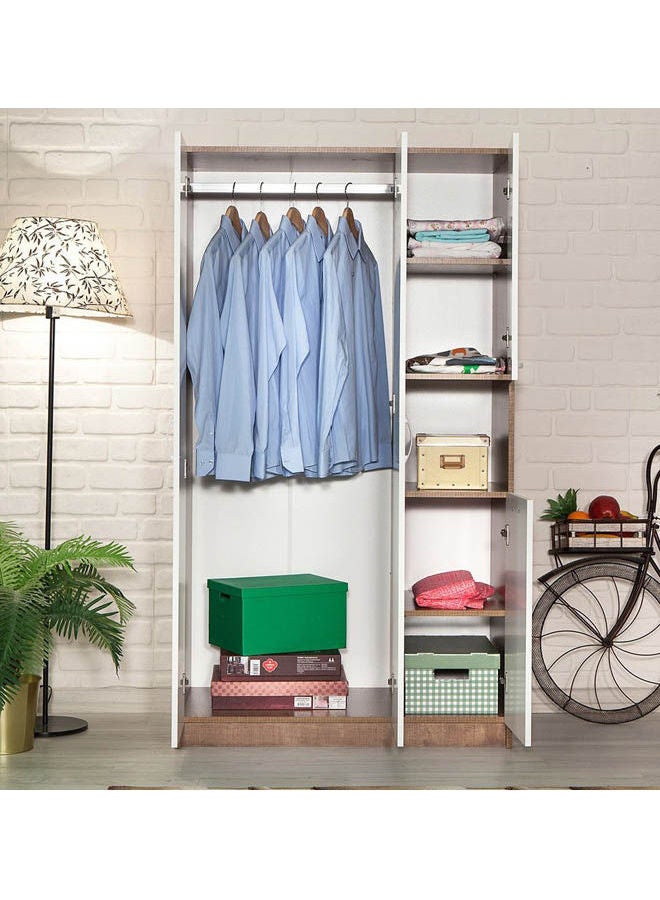 MDF Wardrobe White - Image 2
