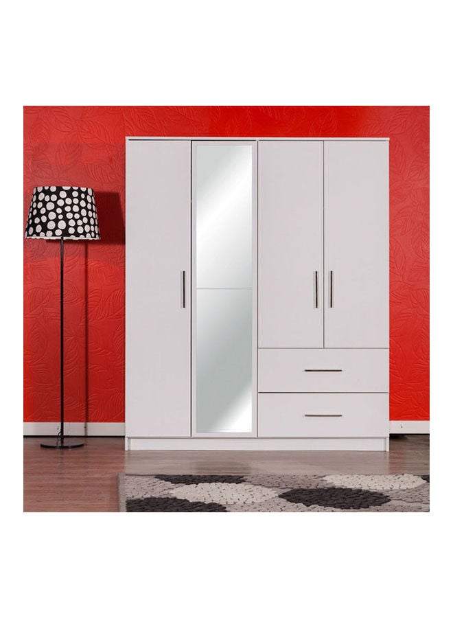 MDF Wardrobe White - Image 1