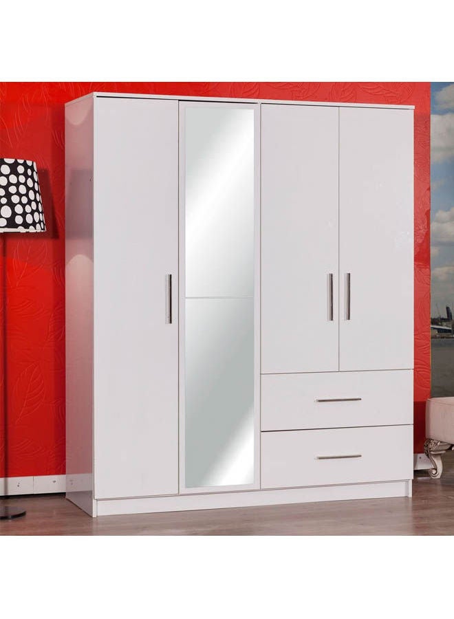 MDF Wardrobe White - Image 3