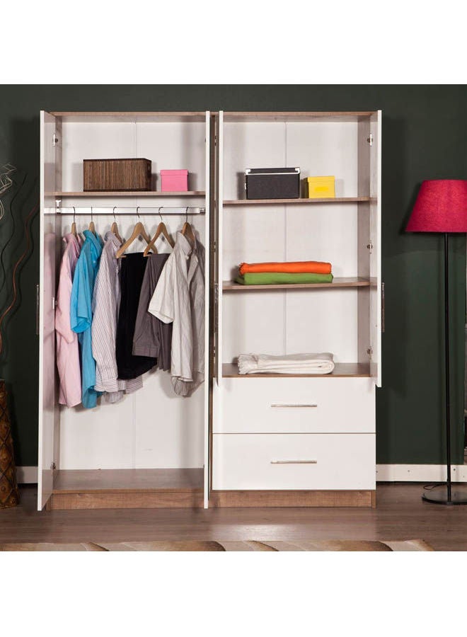 MDF Wardrobe White - Image 2
