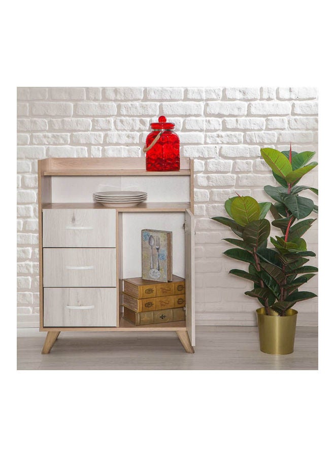 Generic MDF Drawer Unit White 98.5x78.5 x 40cm  - Image 2