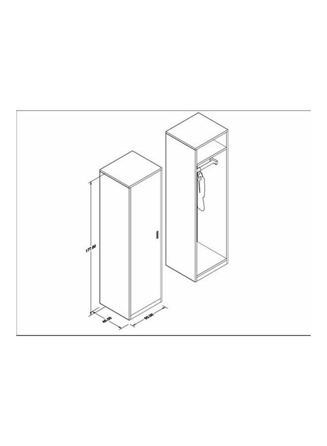 MDF Wardrobe White - Image 3