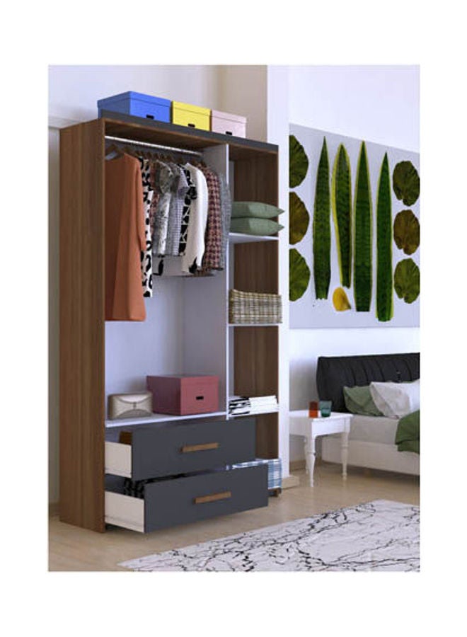 MDF Wardrobe Grey - Image 4