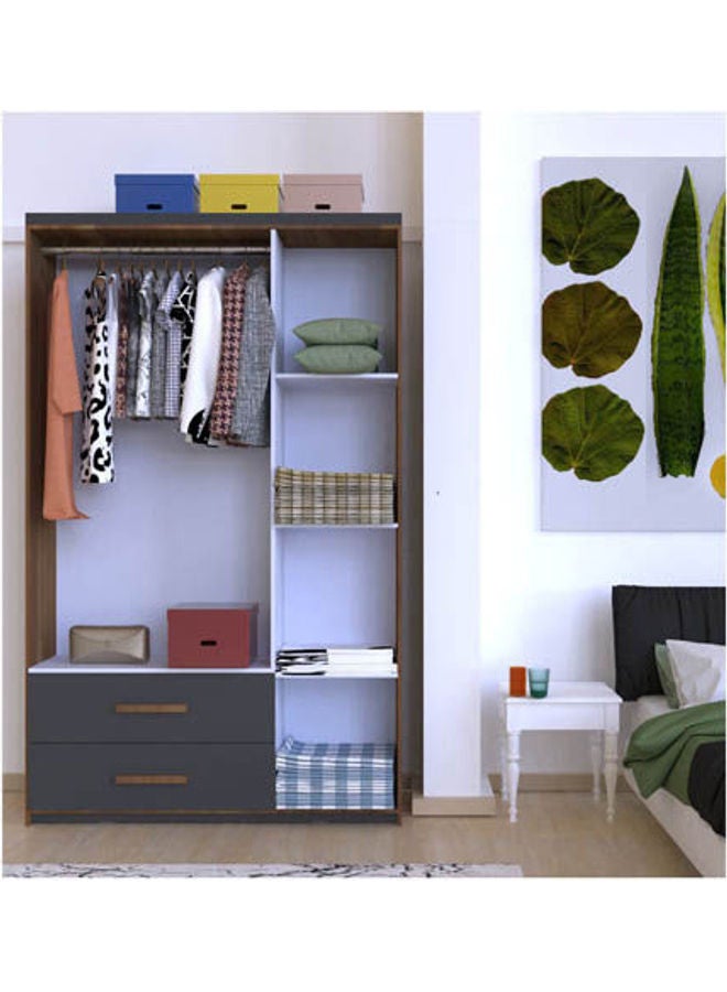 MDF Wardrobe Grey - Image 3