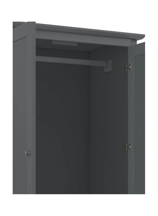 MDF Wardrobe Grey - Image 4