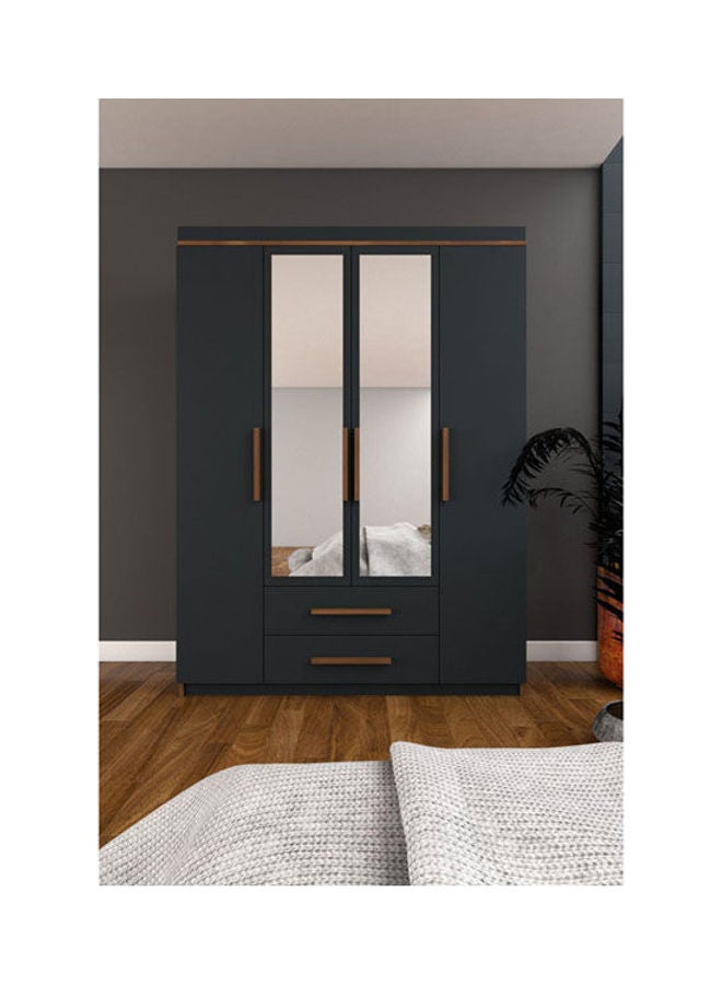 MDF Wardrobe Grey - Image 1
