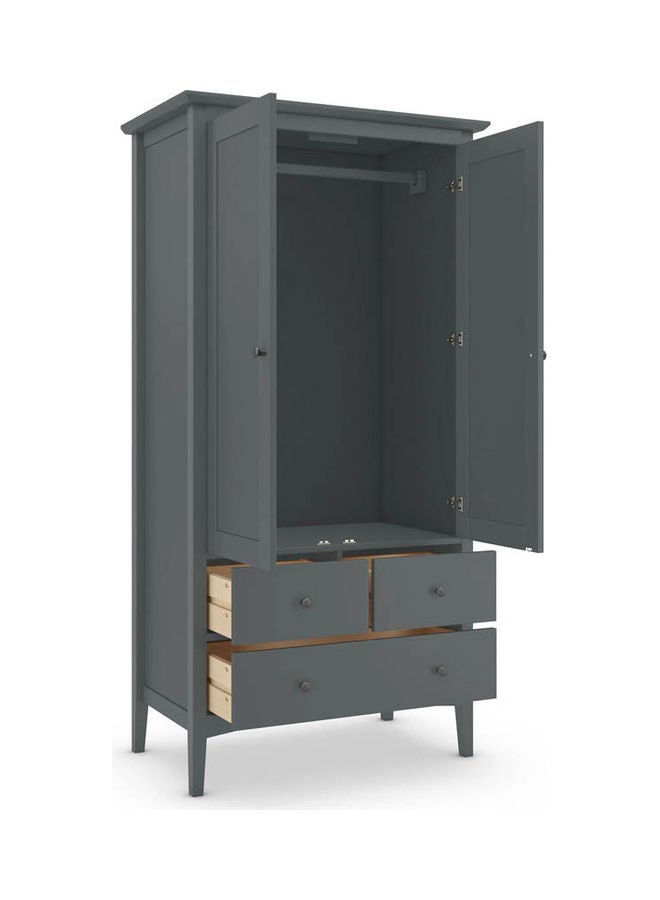 MDF Wardrobe Grey - Image 3