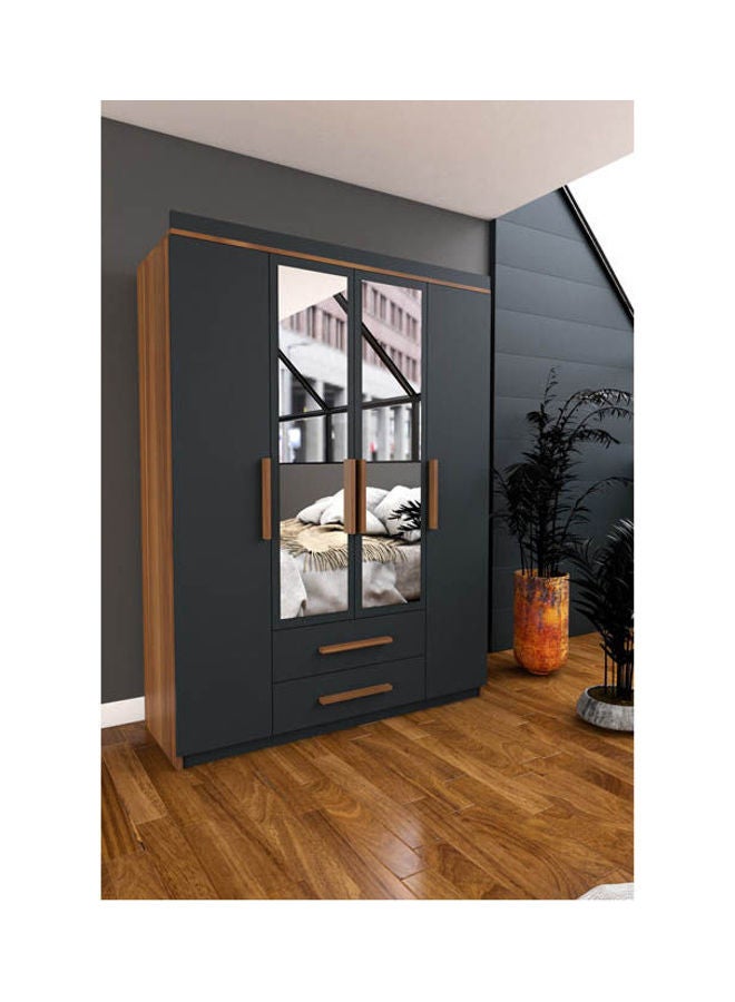 MDF Wardrobe Grey - Image 2