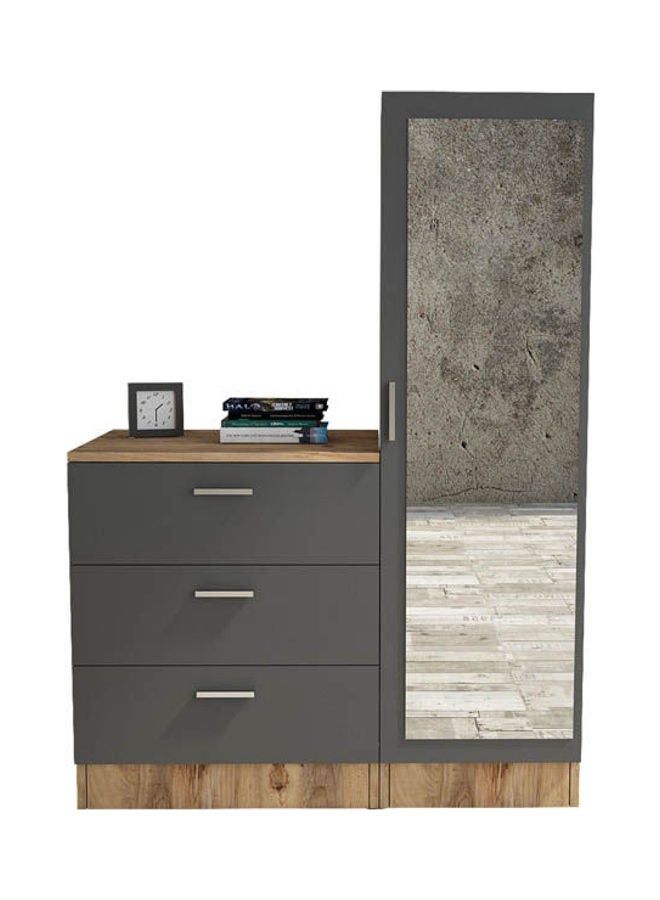 MDF Wardrobe Grey - Image 3