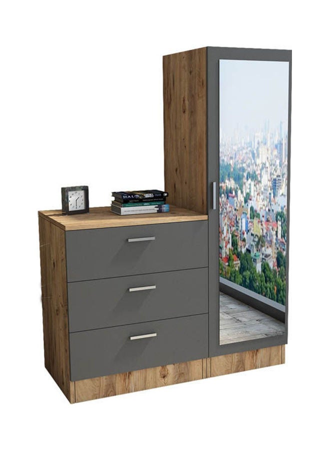 MDF Wardrobe Grey - Image 4