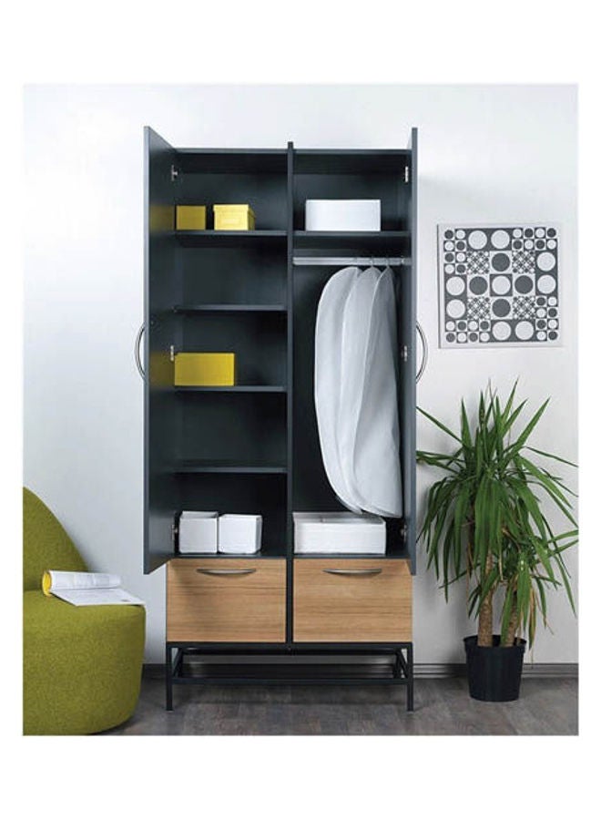 MDF Wardrobe Grey - Image 4