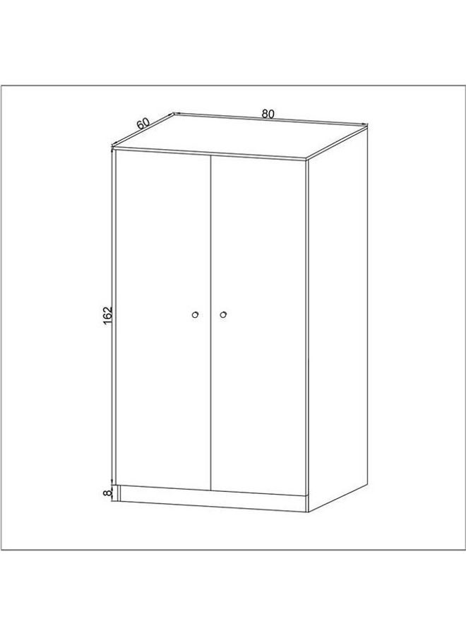 MDF Wardrobe White - Image 5