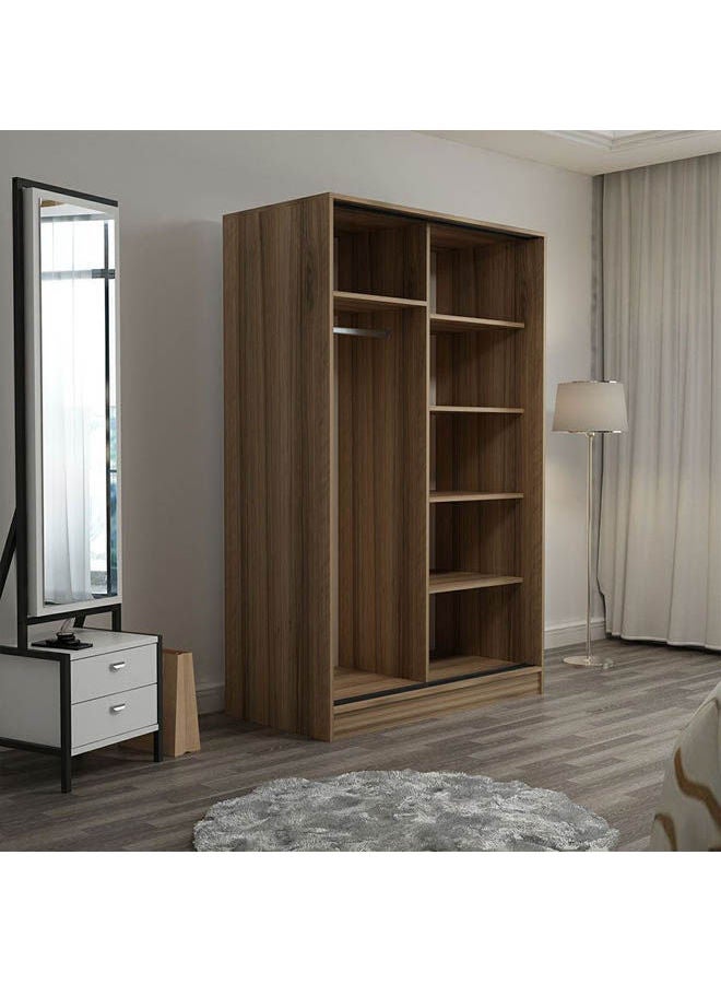 MDF Wardrobe Brown - Image 3