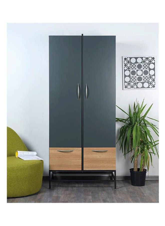 MDF Wardrobe Grey - Image 2