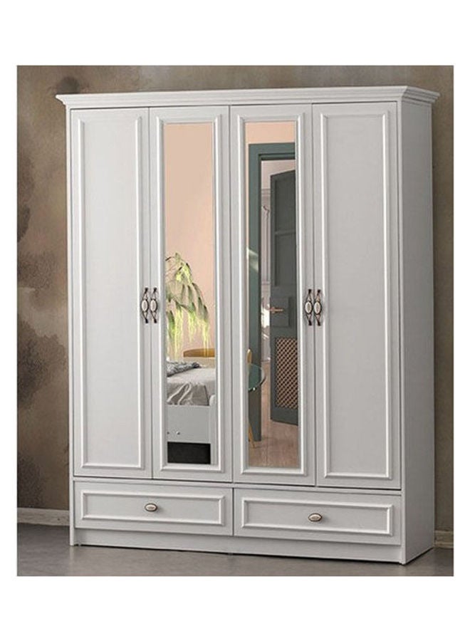 MDF Wardrobe White - Image 1