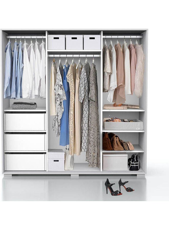 MDF Wardrobe White - Image 3