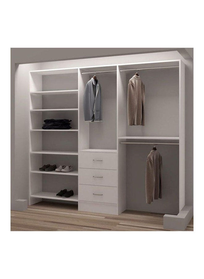 MDF Wardrobe White - Image 1