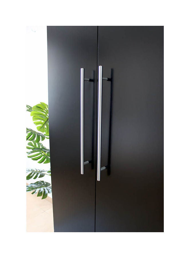 MDF Wardrobe Black - Image 3