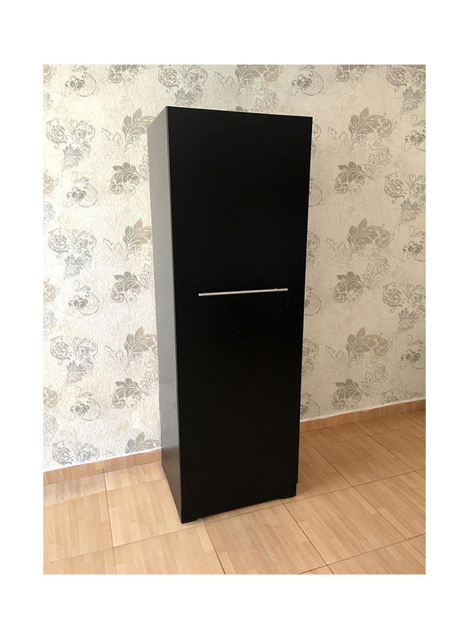 MDF Wardrobe Black - Image 1