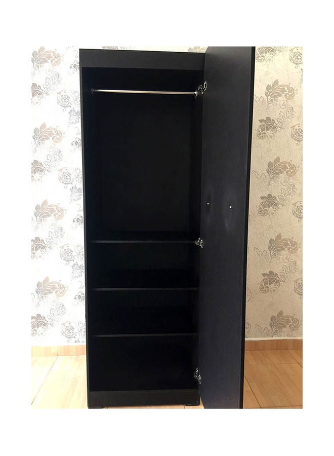 MDF Wardrobe Black - Image 3