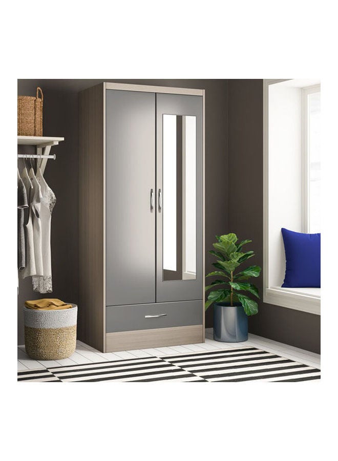 MDF Wardrobe Grey - Image 1