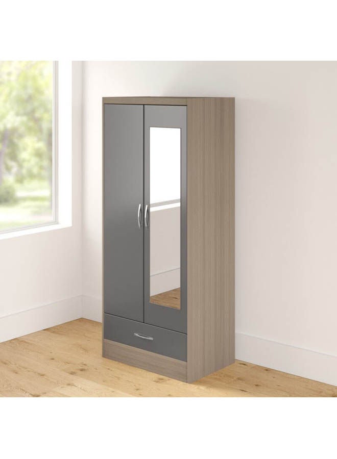 MDF Wardrobe Grey - Image 4