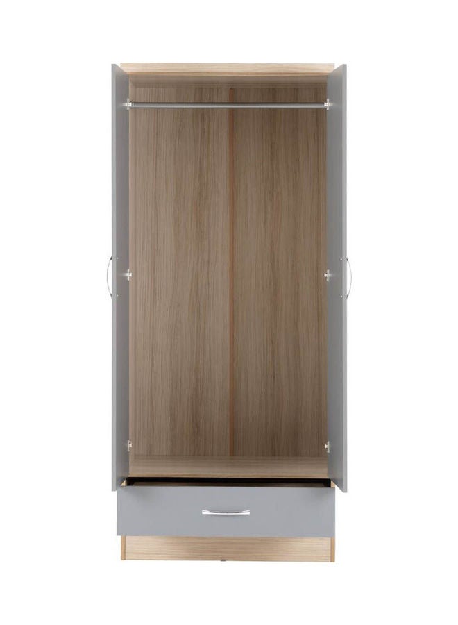 MDF Wardrobe Grey - Image 5