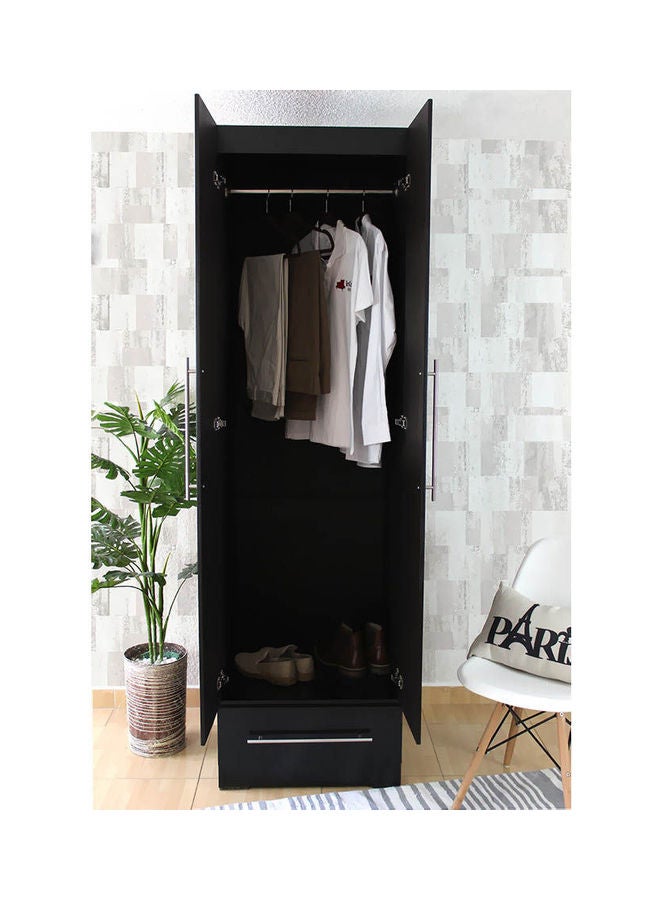 MDF Wardrobe Black - Image 4
