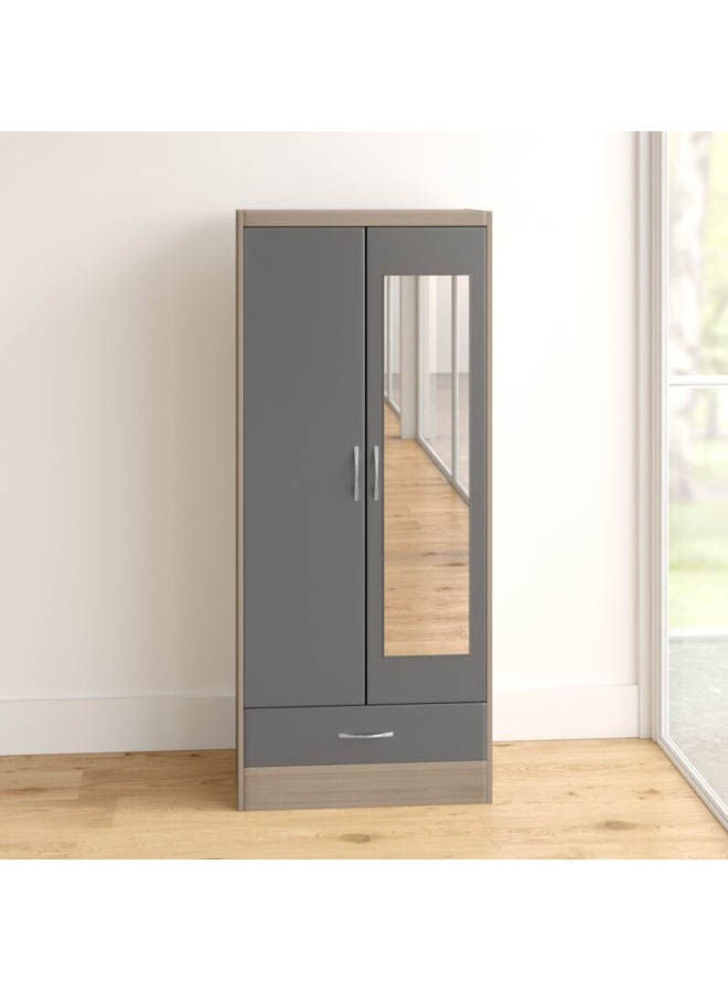 MDF Wardrobe Grey - Image 2