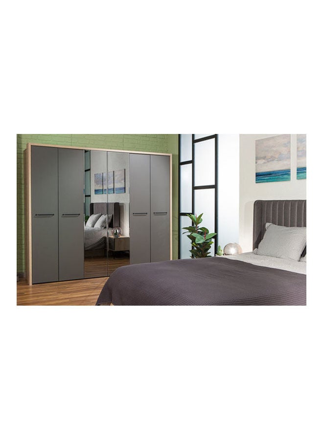 MDF Wardrobe Grey - Image 1