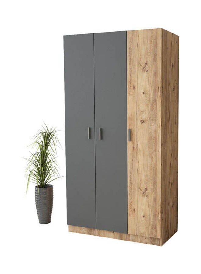 MDF Wardrobe Grey - Image 4