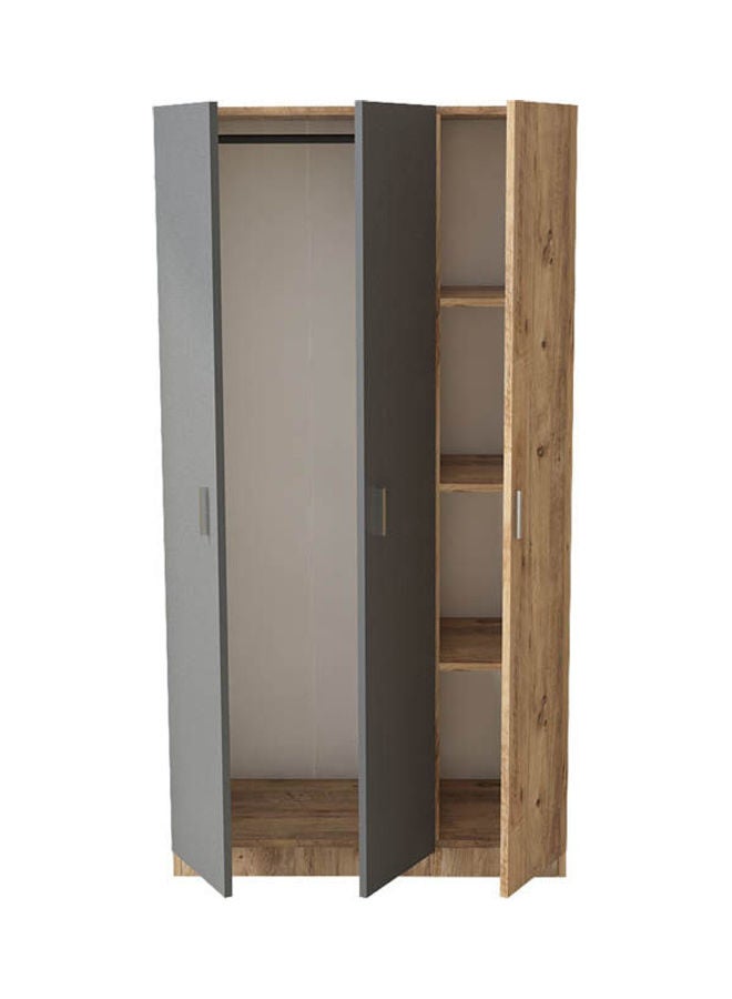 MDF Wardrobe Grey - Image 5