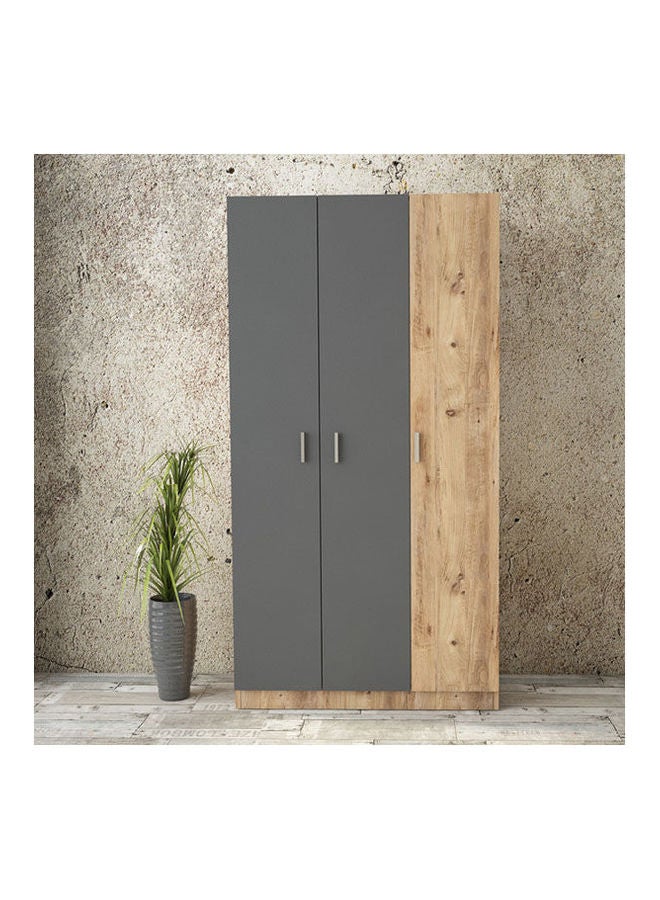 MDF Wardrobe Grey - Image 1