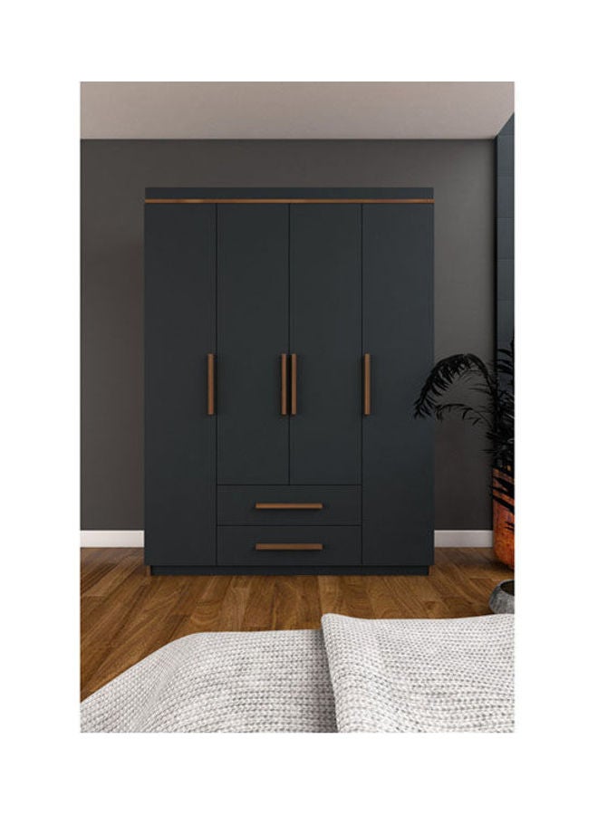 MDF Wardrobe Grey - Image 1