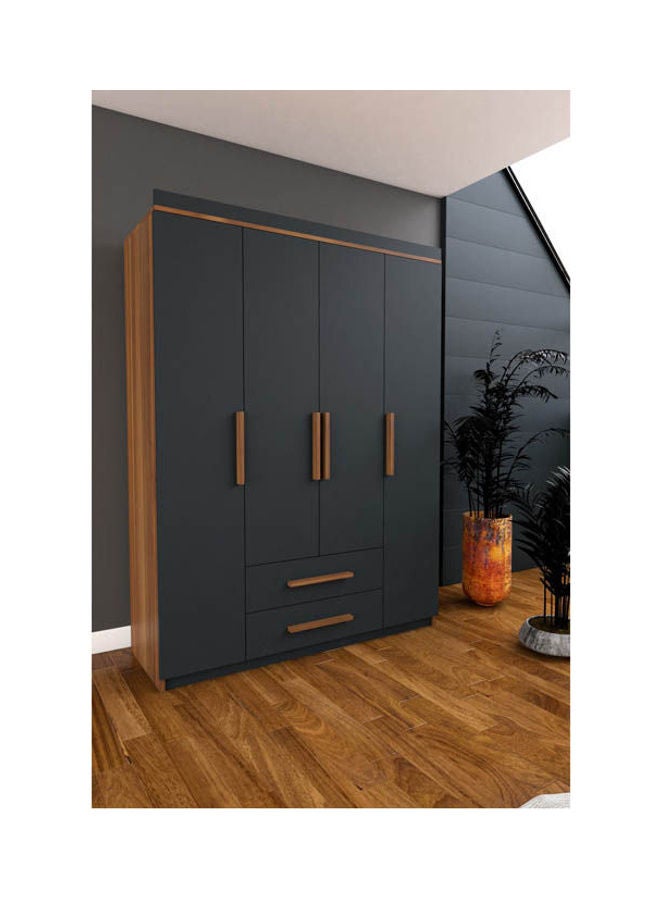 MDF Wardrobe Grey - Image 2