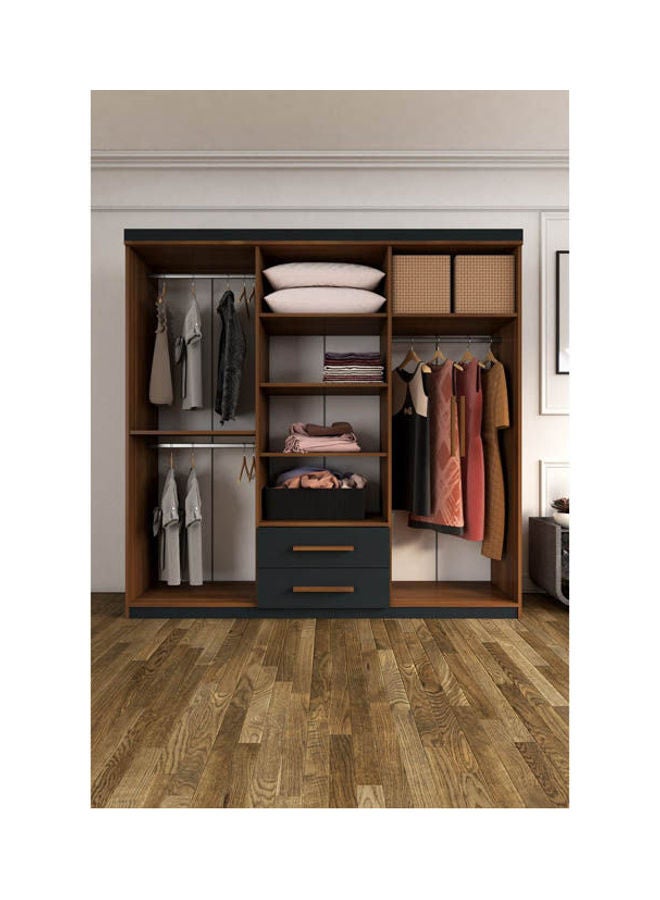 Generic - MDF Wardrobe Grey - Image 1